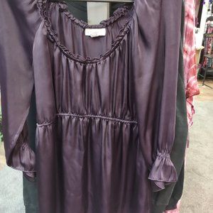 Purple satin top from Fashion Barn, size Large - NWOT